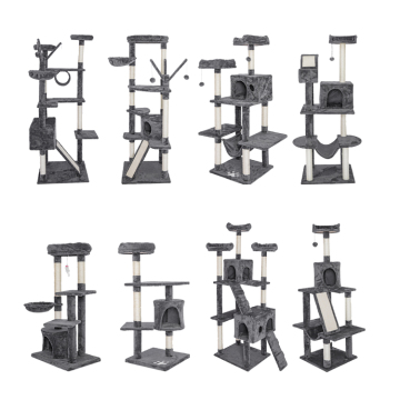 D King Custom Interactive Wood Cat Tower &amp; Sisal Graffer