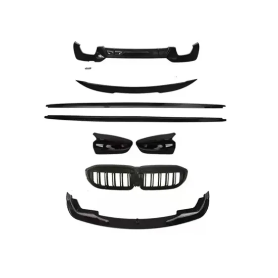 Newest Style Car Body Kit for BMW 3 Series 2020-2021 M5 Small Kit with Front Lip Grille Side Skirts Rear Diffuser