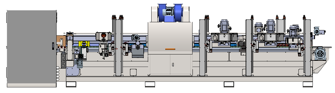 Industrial Automated UV Roller Coating Sanding Equipment