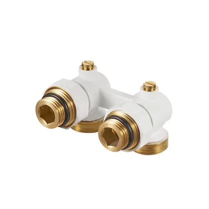 Brass Radiator H Valve for Radiant Floor Hydronic Heating - BJ36001-J