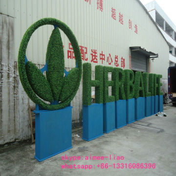 Q090522 China wholesale artificial letter grass topiary decoration ornamental plants artificial topiary