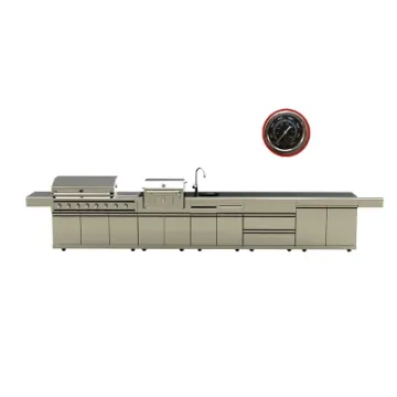 European Style Barbeque Grill DIY Modular Cabinet Outdoor Gas Stainless BBQ Grill