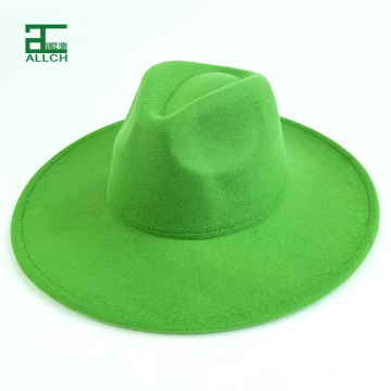 ALLCH Unisex Vintage Fedora Hat - Wide Brim Solid Color Custom Brand Factory Price