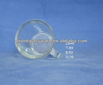 Hot deals heat resistant borosilicate glass coffee mug with handle