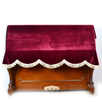 medium upright piano cover pleuche piano cover with macrame