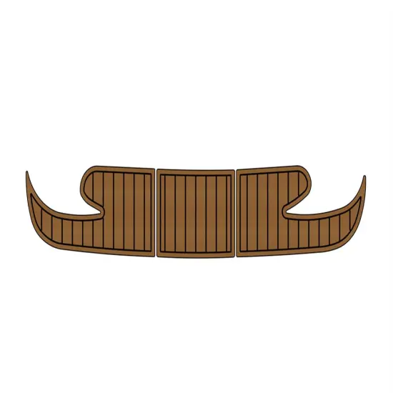 1997 Rinker Captiva 232 Swim Platform Teak Deck Floor Mat - EVA Adhesive Mat