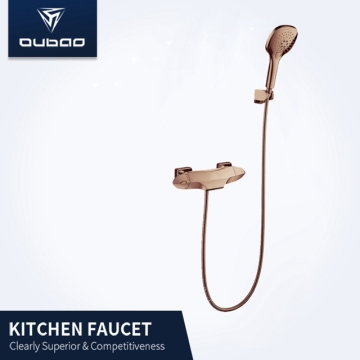 Rose-Gold Bath Tub Shower Faucet Set With Handheld