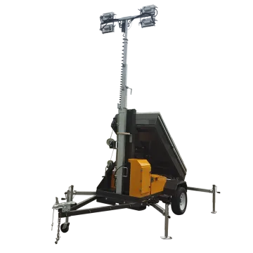 solar light tower with led lights