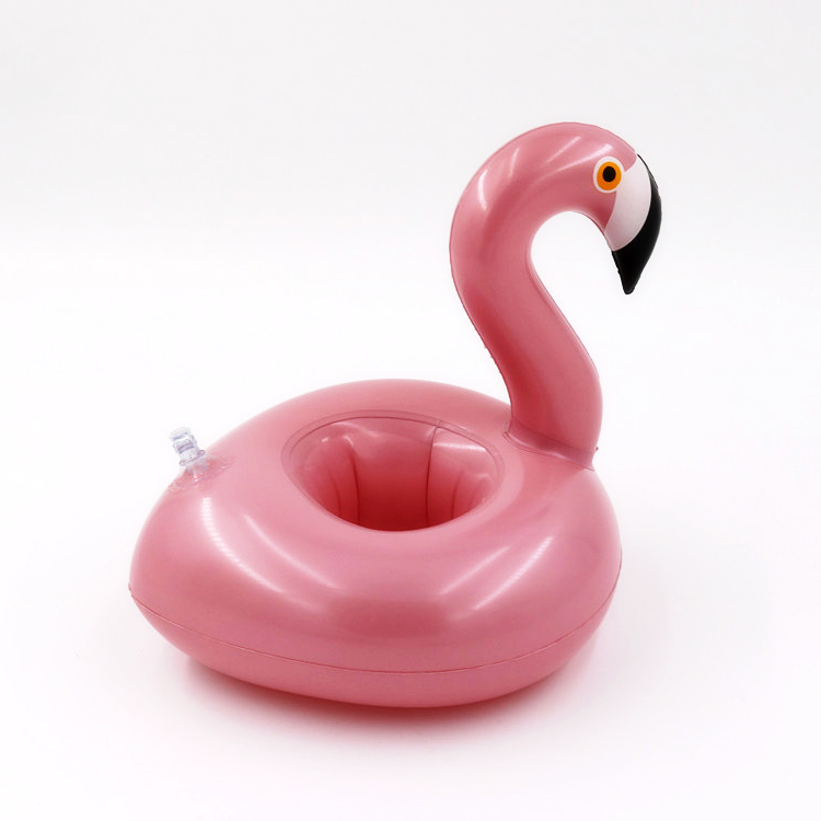 Inflatable Flamingo Drink Holders Set Pool Drink Floats