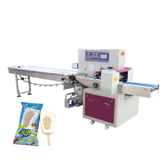 Fully Automatic Horizontal Flow Pack Packing Machine for Ice Cream Lollies and Popsicles