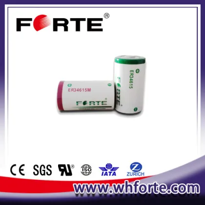 primary & dry batteries 3.6v lithium battery er34615m 14.5Ah