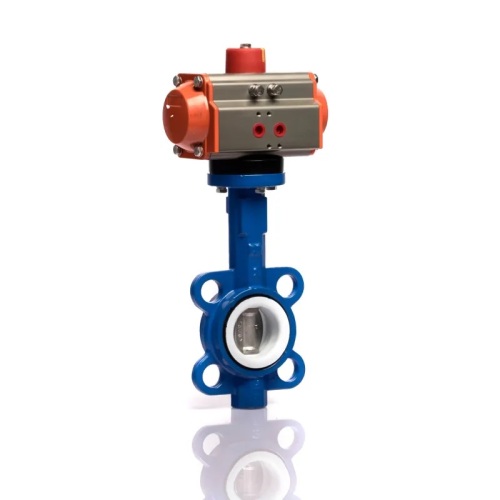 Double Acting Pneumatic Lug And Wafer Butterfly Valve