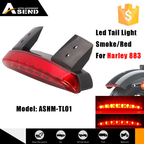 2015 New Arrival 30W Smoke Red Led Tail Light for Harley Davidson