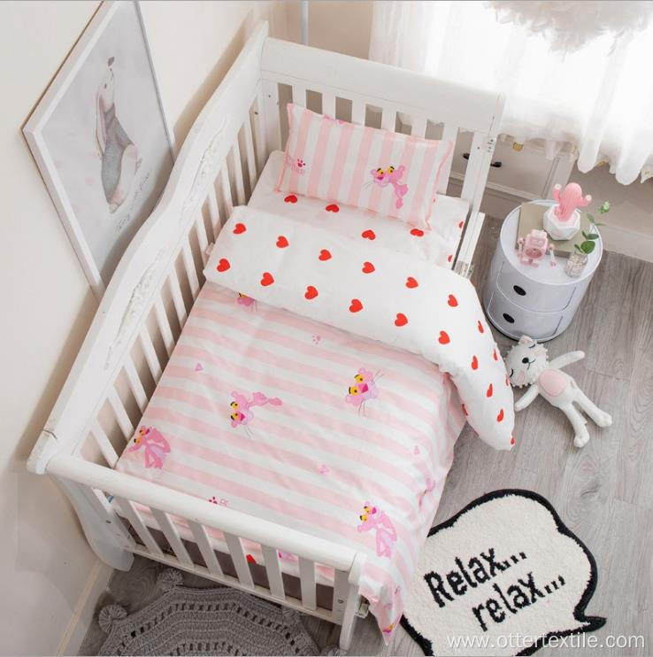 cartoon baby cotton babies crib bedding set