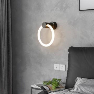 Modern Luxury Copper LED Wall Lamp for Bedroom, Corridor, and Living Room