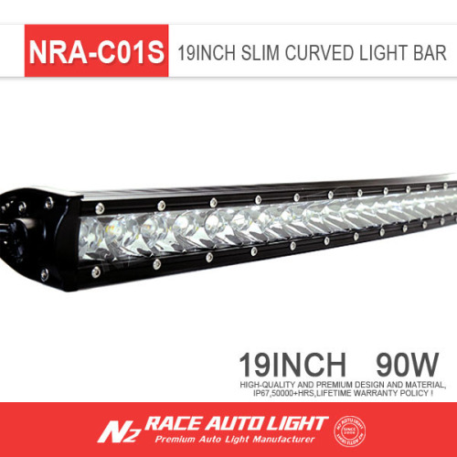 19'' 90 Walt Curve Thin Led Light Bar Led Flood Light Bar Atv Led Light