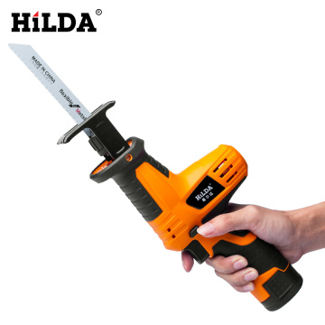 HILDA 12V Cordless Reciprocating Saw Wood Cutting Saw Electric Saws With Saw Blades Woodworking Cutter