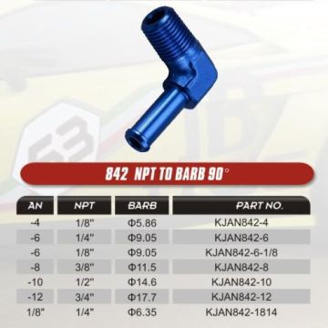 90 angle NPT to barb