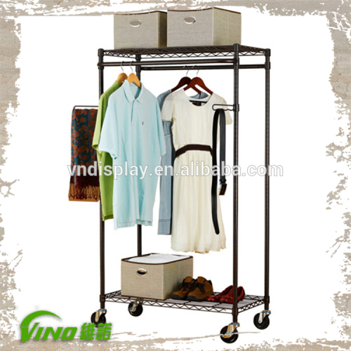 4 Way Clothing Display Rack , Clothing Store Display Racks , Used
