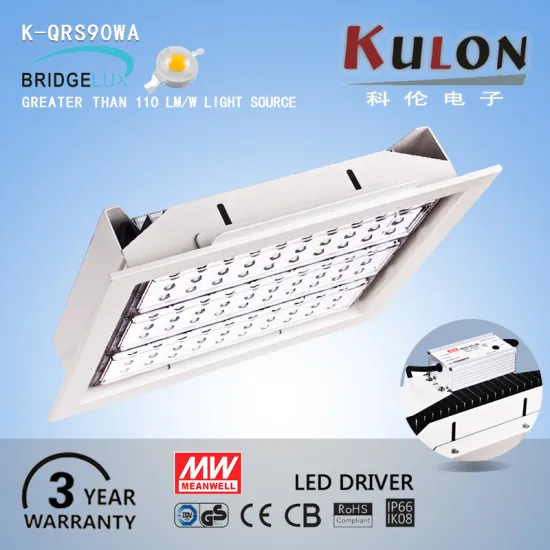 New design led retrofit 90w dimmable led recessed downlights