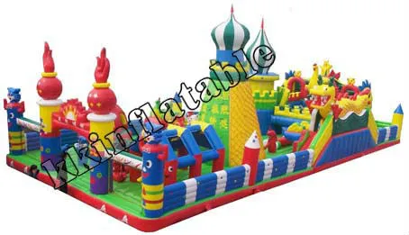 inflatable fun city/amusement park with climbing sport