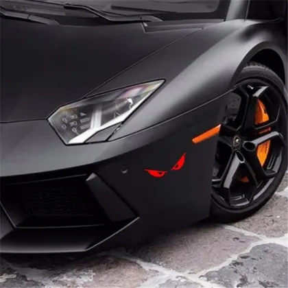 Evil Eyes No Fear Motorcycle Helmet Reflective Sticker