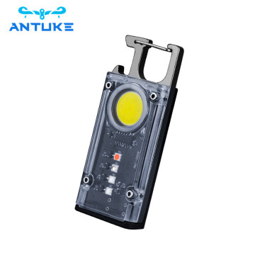 Portable Rechargeable Keychain Flashlight - Super Bright Multi-Function Mini Work Light