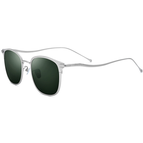 Round Retro Titanium Sunglasses