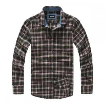 100% cotton two side brushed flannel shirt