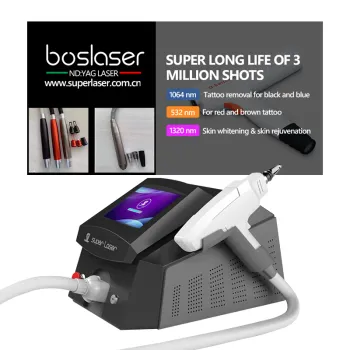 Portable 755nm Pico Second ND:YAG Laser Tattoo Removal Machine - 532nm & ND:YAG Technology