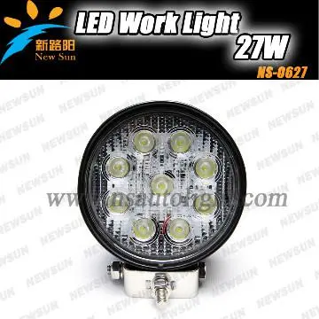 27W LED Work Light 12V 24V IP67 Spot for 4WD 4x4 Off road Lamp TRUCK
