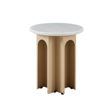 Mesa de mármol de decoración del hogar, encimera de mármol, mesa de mármol blanco de Carrara