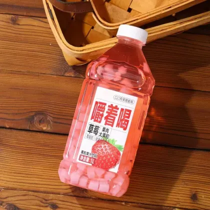 Fruit drinks with large fruit grains