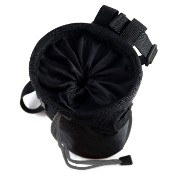 Free Rock Climbing Chalk Bag with Belt and Zippered Pocket