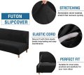 Velvet Futon Cover Armless Bäddsoffa