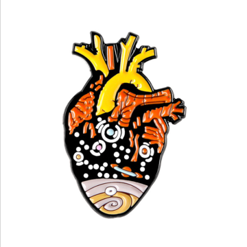 Popular Various Heart Shape Universe Enamel Metal Badge