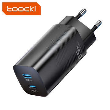 Adattatore di tipo C di TOOCKI durevole PD3.0 65W con QC4.0 per la ricarica rapida