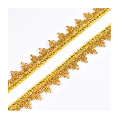 Wholesale Metallic Yarn Gold Lace Trim and Ethnic Webbing Lace: Hot-Sell Customized Options