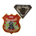 Patch de epaulet de silicona personalizada de logotipo personalizado/parche de PVC suave