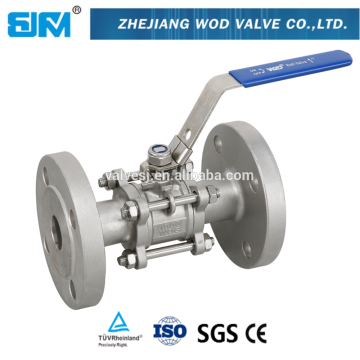 3 Pieces Stainless Steel Flanged Ball Valve (Q41F-013)