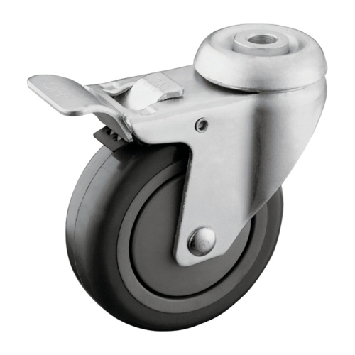 Total Lock Brake Hohl Kingpin Hospital Wheel Casters