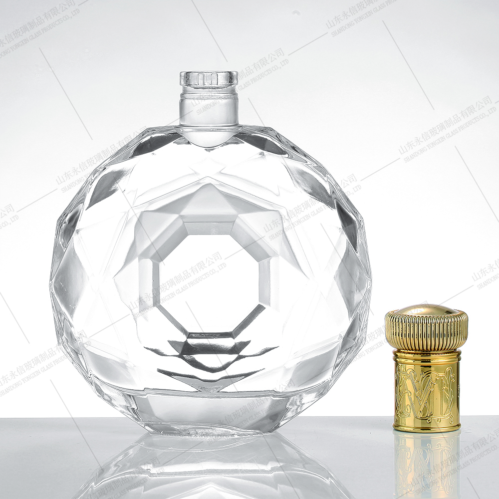 Glass Square Bottle XO Cognac customized wholesale
