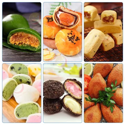 Double Color Cookie Japanese Daifuku Mochi Making Machine