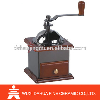 Factory supply professional design manual wood/ coffee mill grinder
