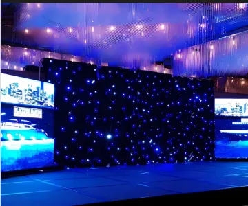 Customized DXM512 LED Stage Backdrop for Wedding and Party with RGBW Star Curtain