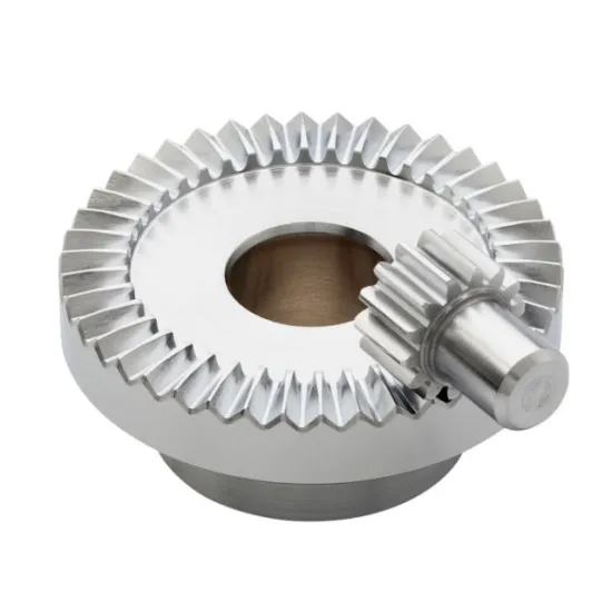 Straight or helical teeth Cylindrical pinion Plane or conical wheel face gear set