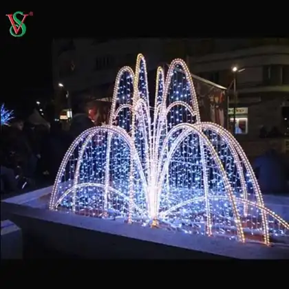 Large 3D Fountain Motif Light