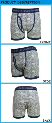Wholesale Fashion Men Casual Boxer Shorts Plus Size S-2XL Cotton Boxer Shorts