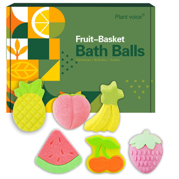 Suministros de baño de ducha veganos de Bomei - Conjunto de regalos de baño de baño orgánico de fruta dulce