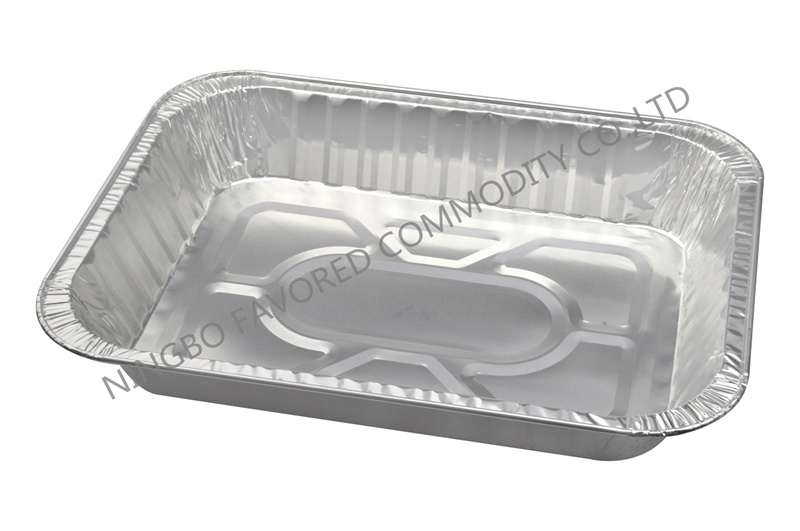 Aluminum foil container rectangular roaster pan